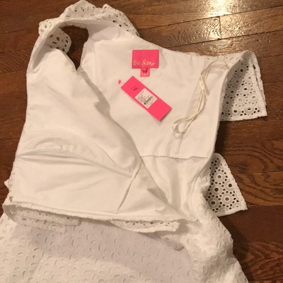 NWT Lilly Pulitzer Josey Dress Eyelet One Shoulder - Picture 8 of 8